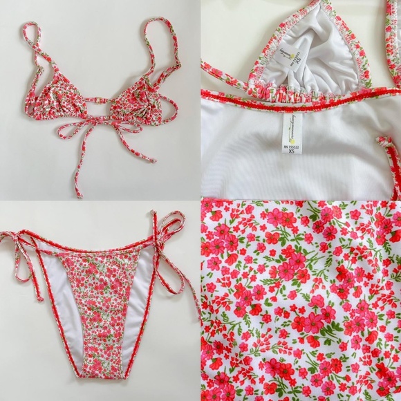 Heavy Manners Floral Pink Bikini - Picture 4 of 4
